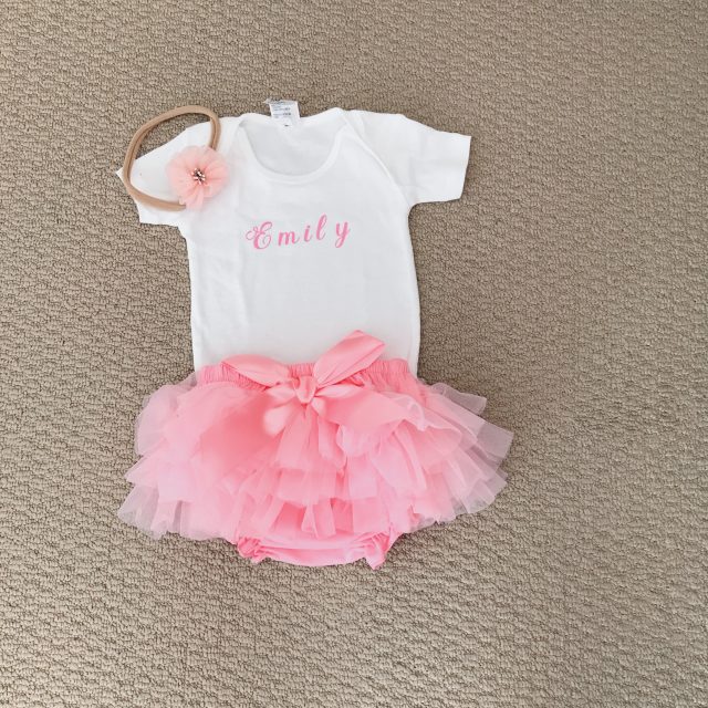 personalised baby dress